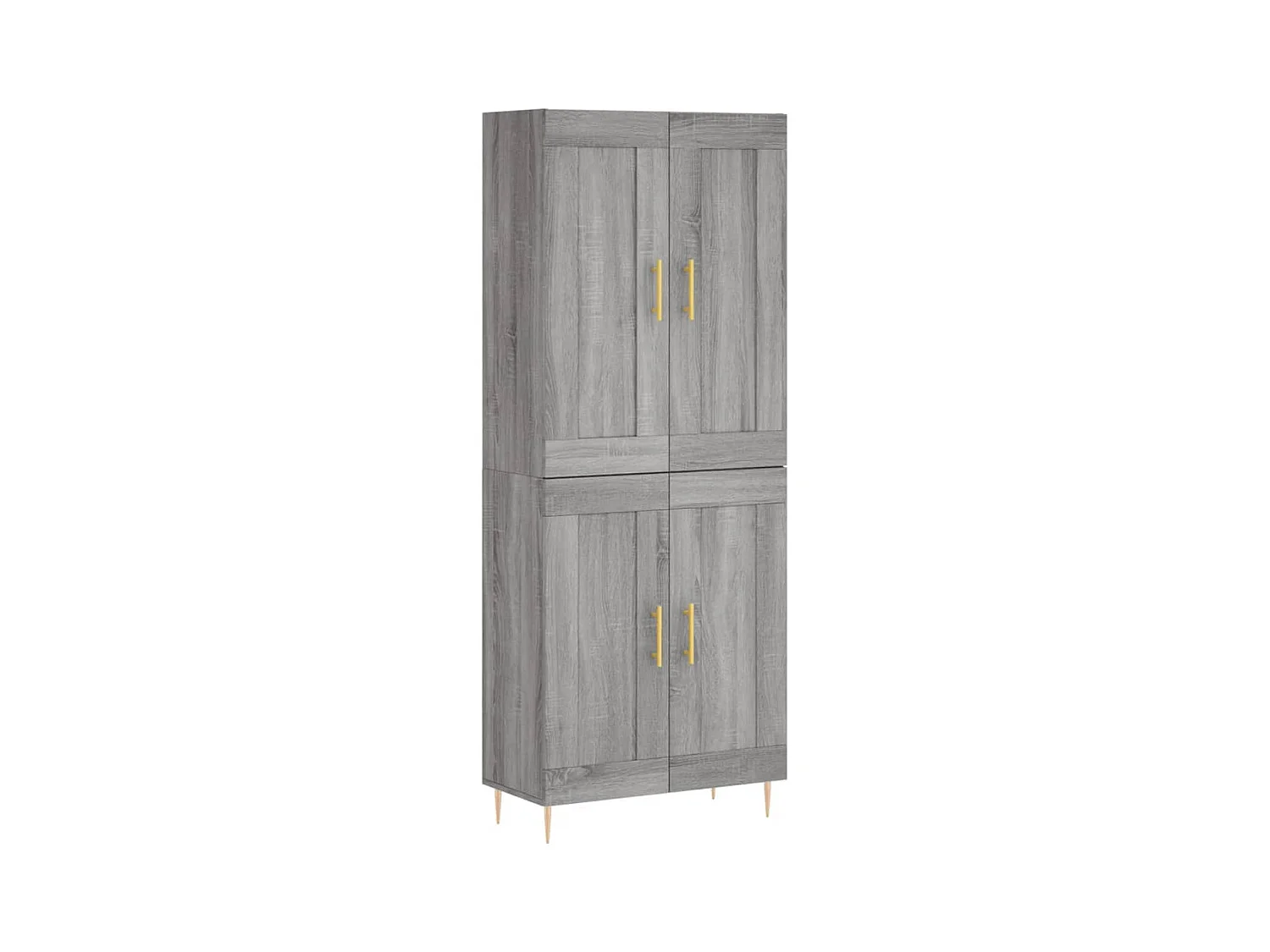 Buffet haut Sonoma gris 69,5x34x180 cm Bois d'ingénierie