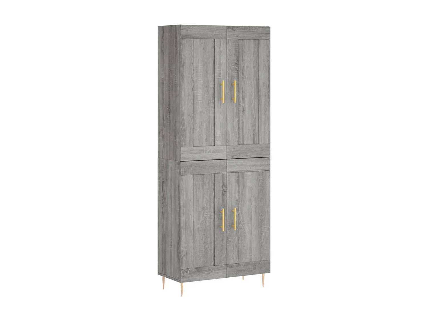 Buffet haut Sonoma gris 69,5x34x180 cm Bois d'ingénierie