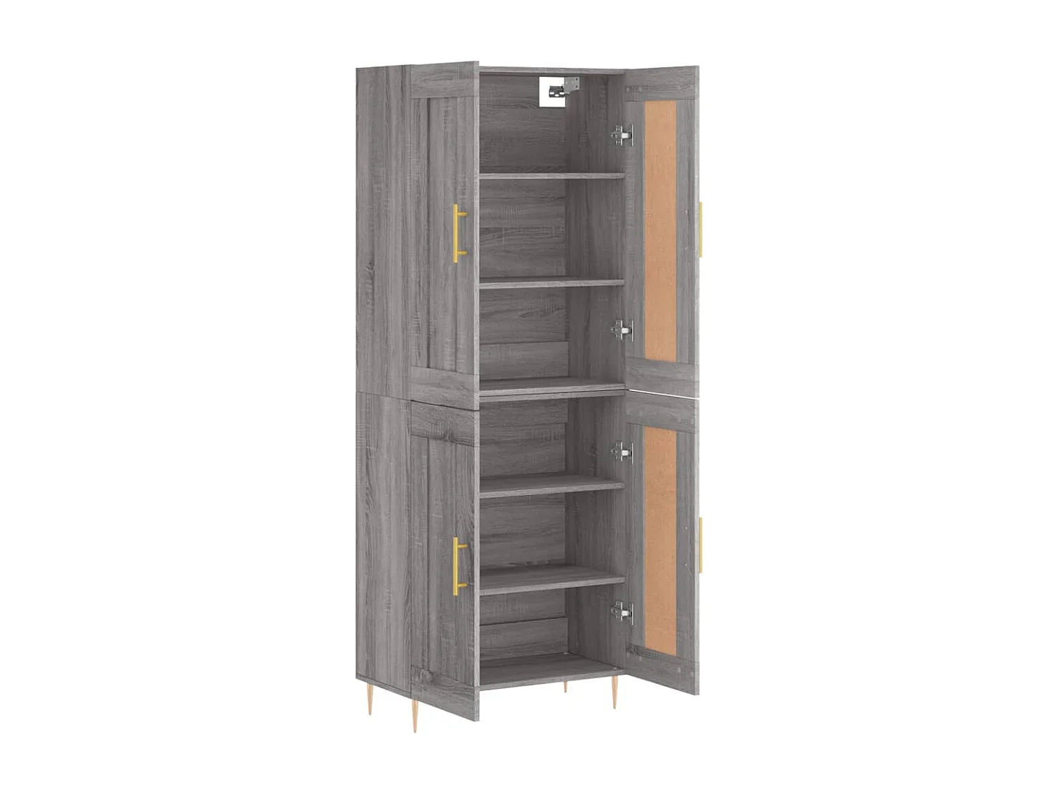Buffet haut Sonoma gris 69,5x34x180 cm Bois d'ingénierie