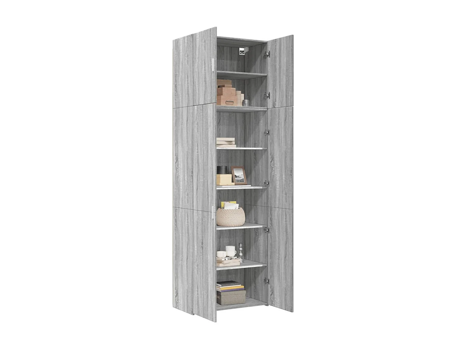 Buffet haut sonoma gris 80x42,5x249 cm bois d'ingénierie