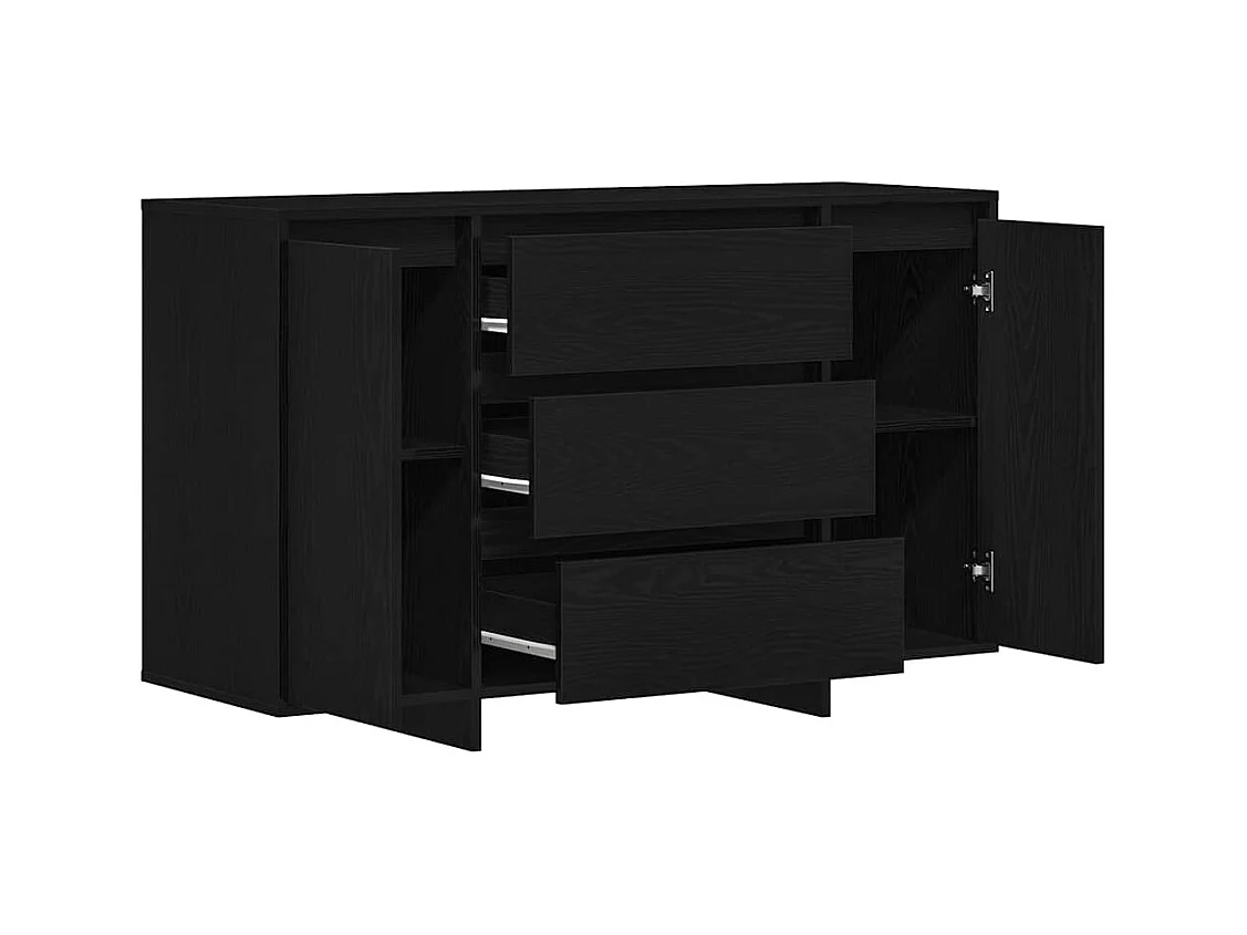 Buffet Chêne noir 120 x 41 x 75 cm Bois d'ingénierie