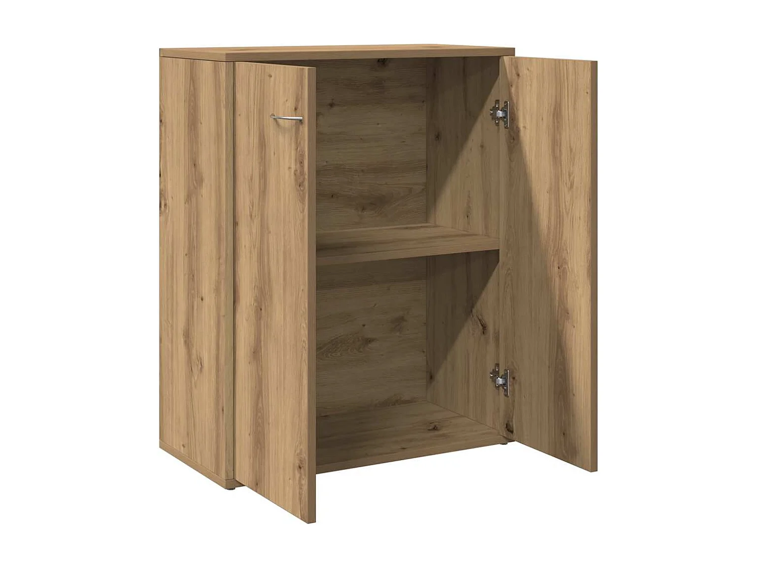 Buffet chêne artisanal 60x30x75 cm bois d'ingénierie