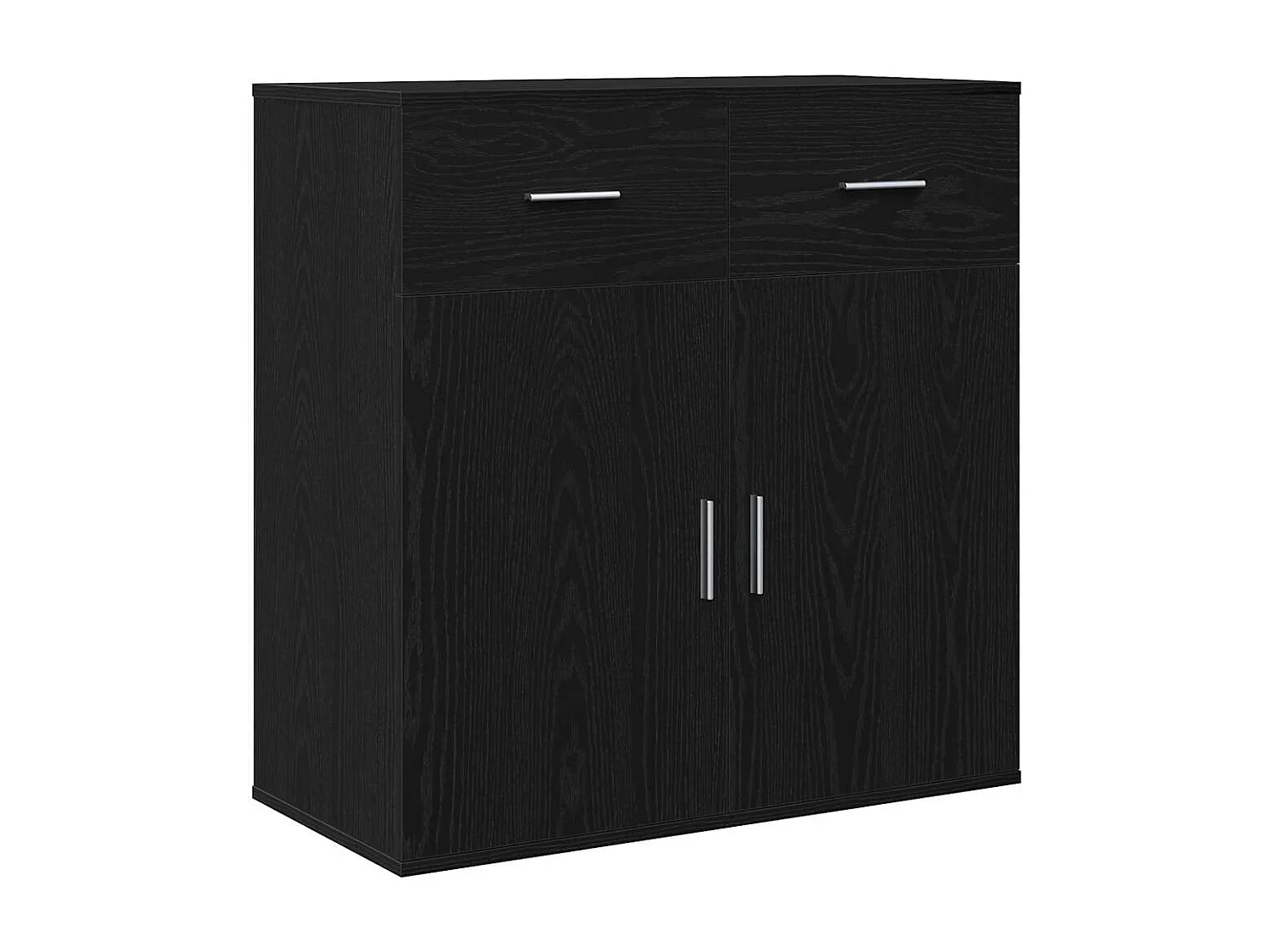 Buffet avec tiroir Chêne noir 79 x 38 x 80 cm Bois d'ingénierie