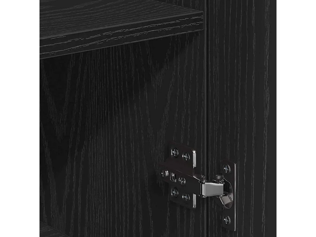 Buffet avec tiroir Chêne noir 79 x 38 x 80 cm Bois d'ingénierie