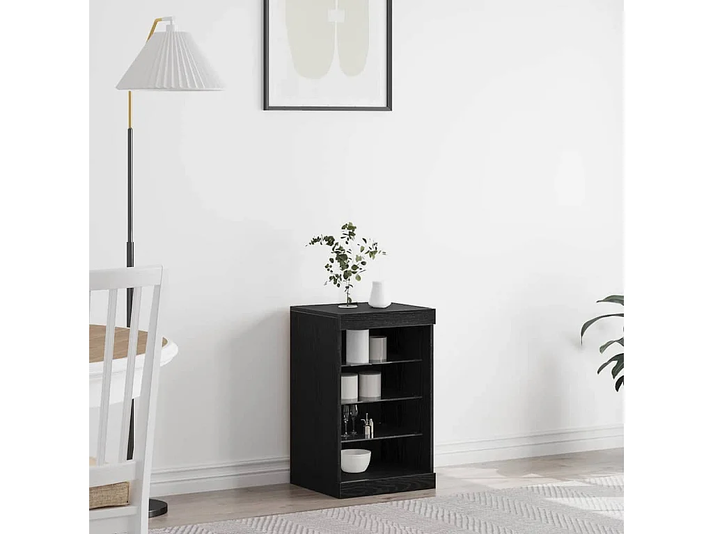 Buffet Chêne noir 41 x 37 x 67 cm Bois d'ingénierie