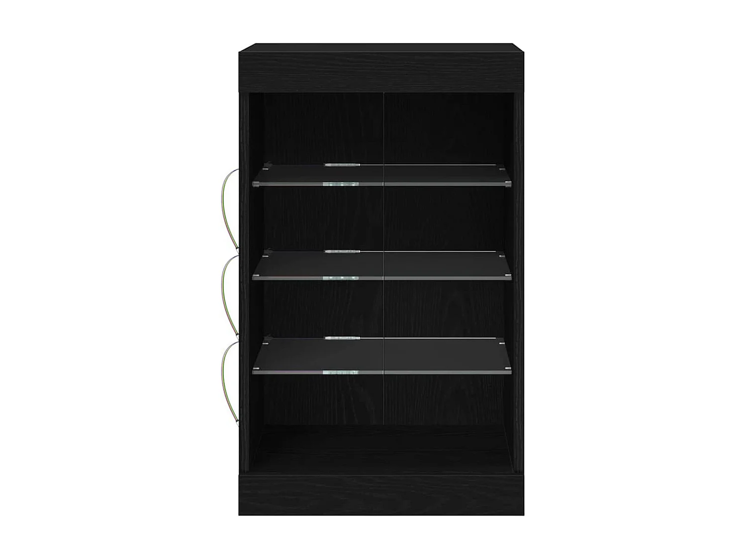 Buffet Chêne noir 41 x 37 x 67 cm Bois d'ingénierie