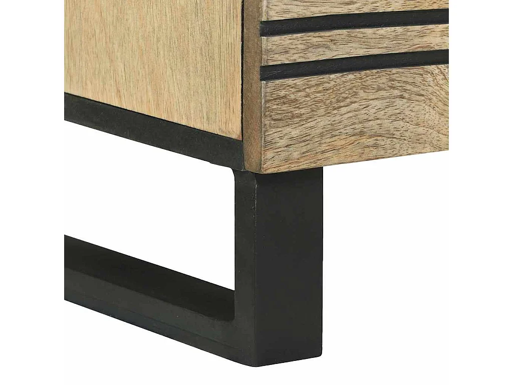 Dressoir Bruin 80 x 33 x 75 cm massief mangohout