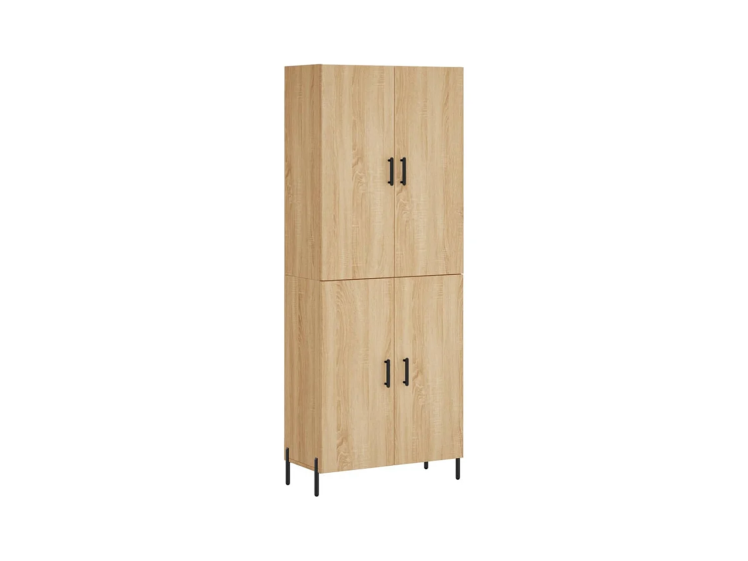 Buffet haut Chêne sonoma 69,5x34x180 cm Bois d'ingénierie