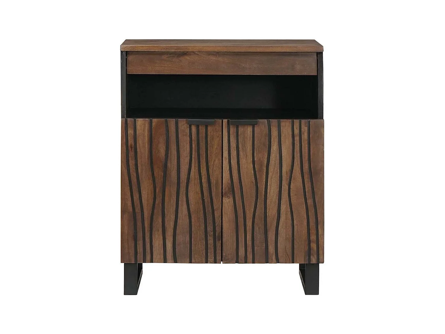 Buffet Marron 60 x 33 x 75 cm bois de manguier massif