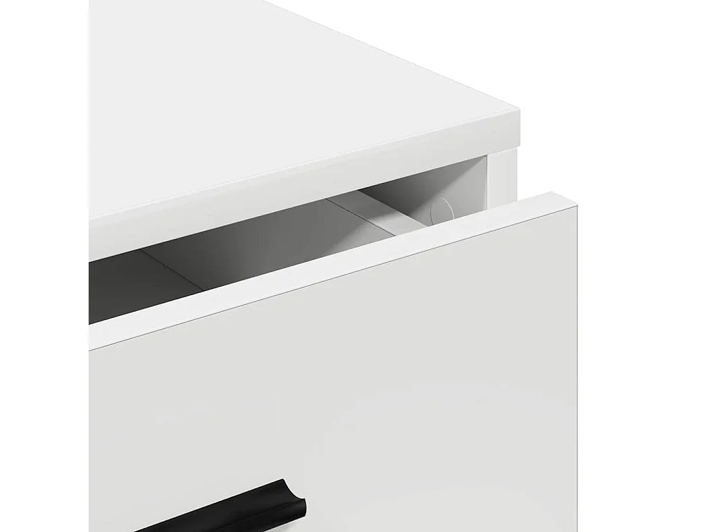 Buffet avec tiroir Blanc 40 x 41 x 75 cm Bois d'ingénierie