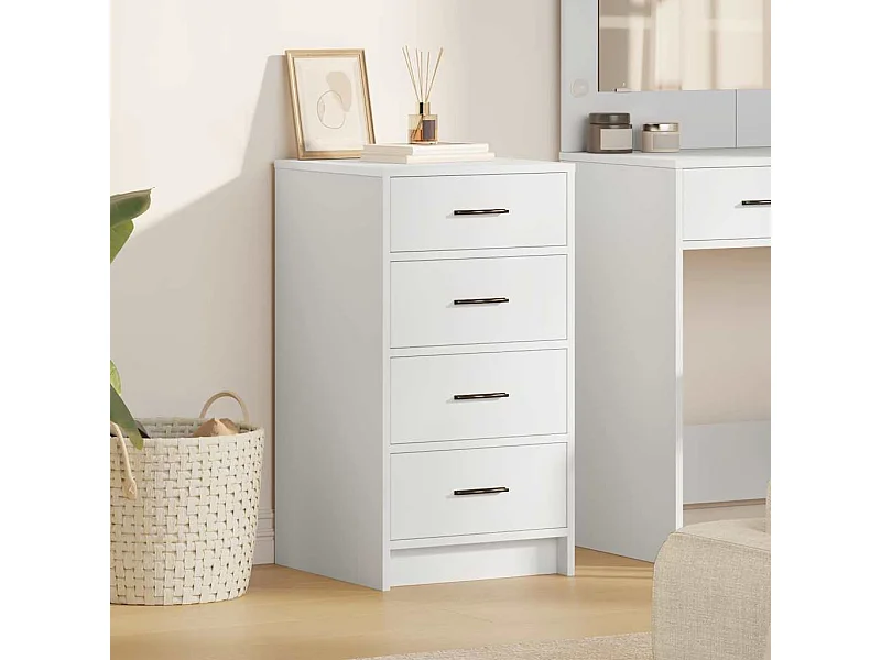 Buffet avec tiroir Blanc 40 x 41 x 75 cm Bois d'ingénierie