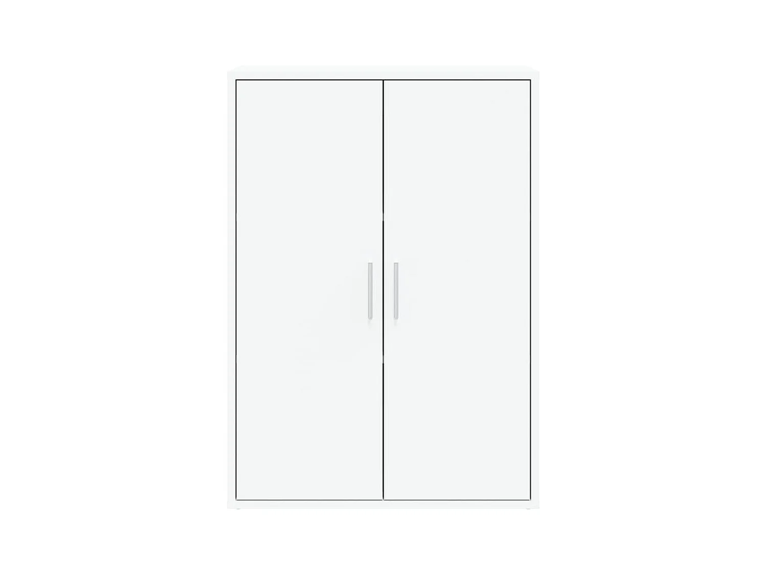 Buffets 2 pièces blanc 60x31x84 cm bois d'ingénierie