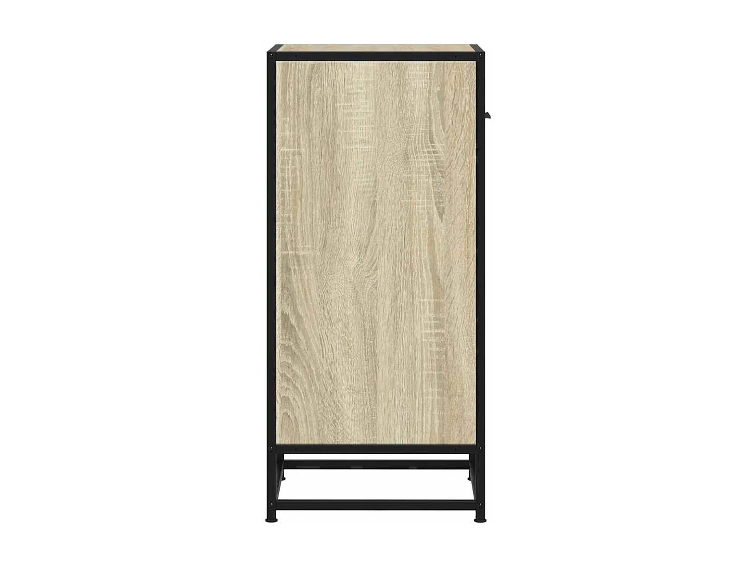 Buffet chêne sonoma 35,5x35x76 cm bois d'ingénierie et métal