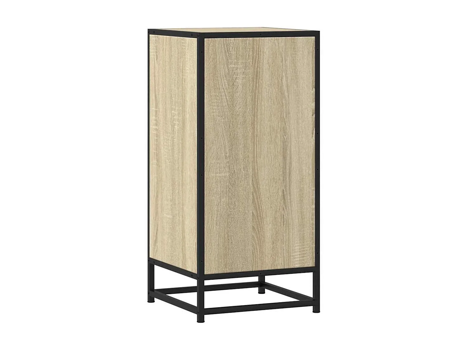 Buffet chêne sonoma 35,5x35x76 cm bois d'ingénierie et métal