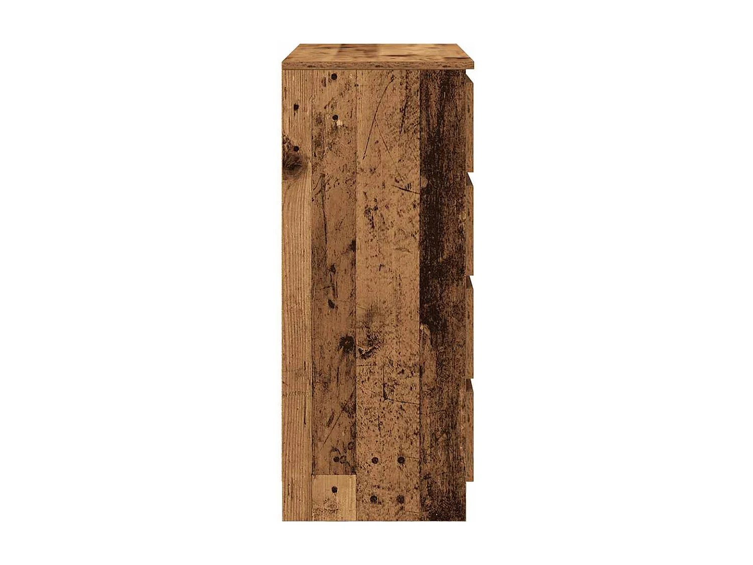 Buffet avec tiroirs vieux bois 71x35x84 cm bois d'ingénierie