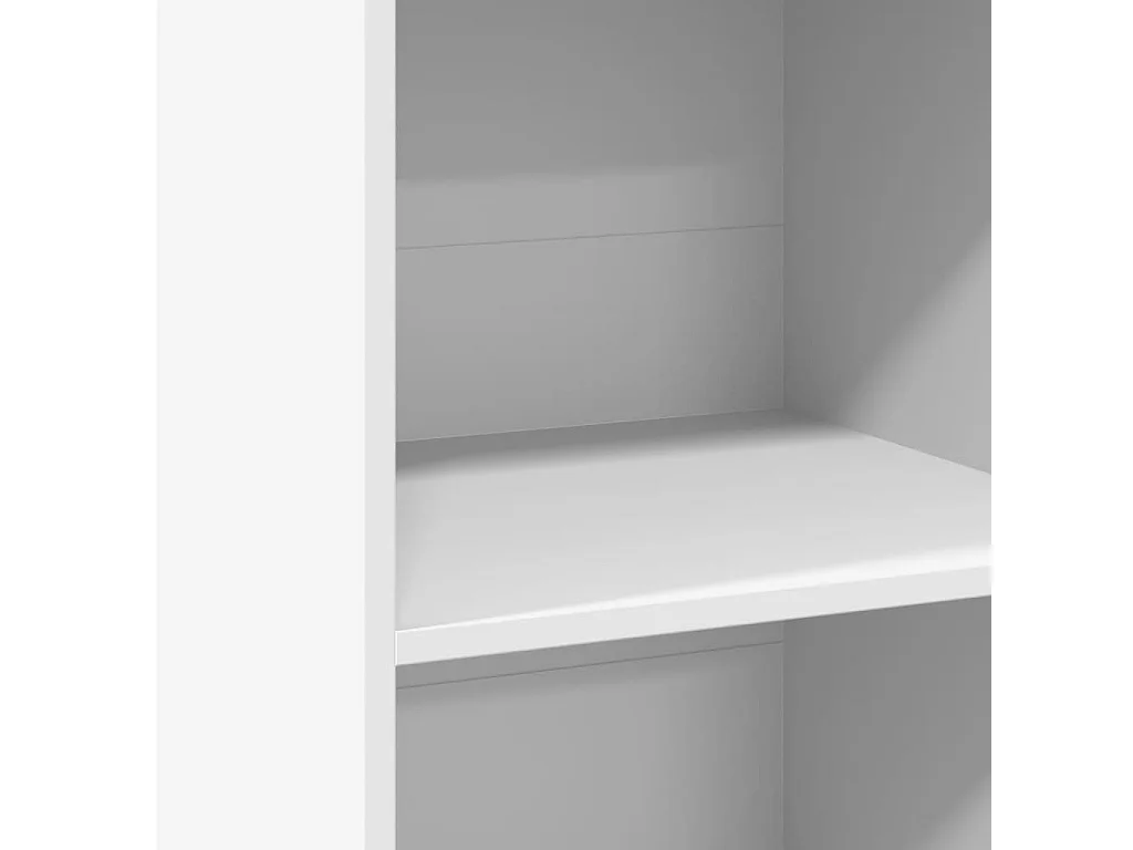 Buffet haut blanc 45x41x124 cm bois d'ingénierie