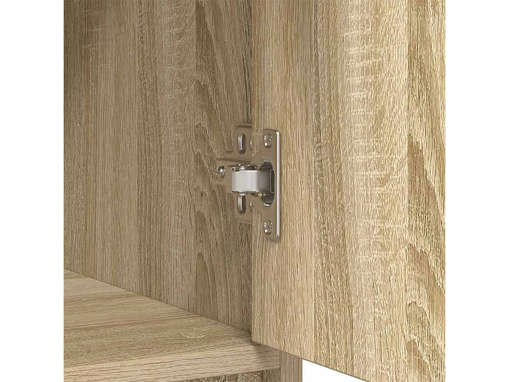 Dressoir met lade 80x34x76 cm spaanplaat sonoma eikenkleurig