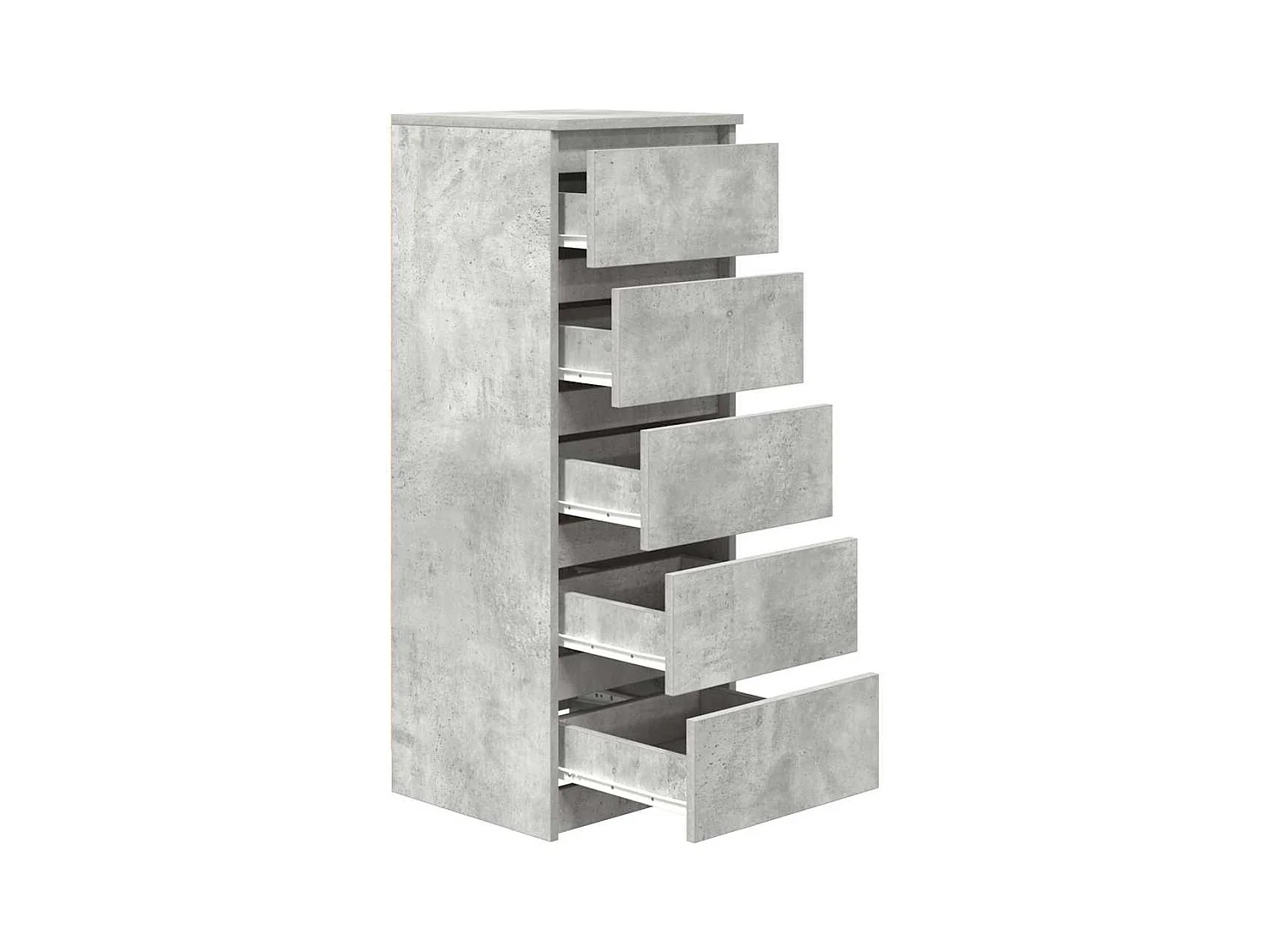 Buffet avec tiroirs gris béton 37,5x35x99 cm bois d'ingénierie