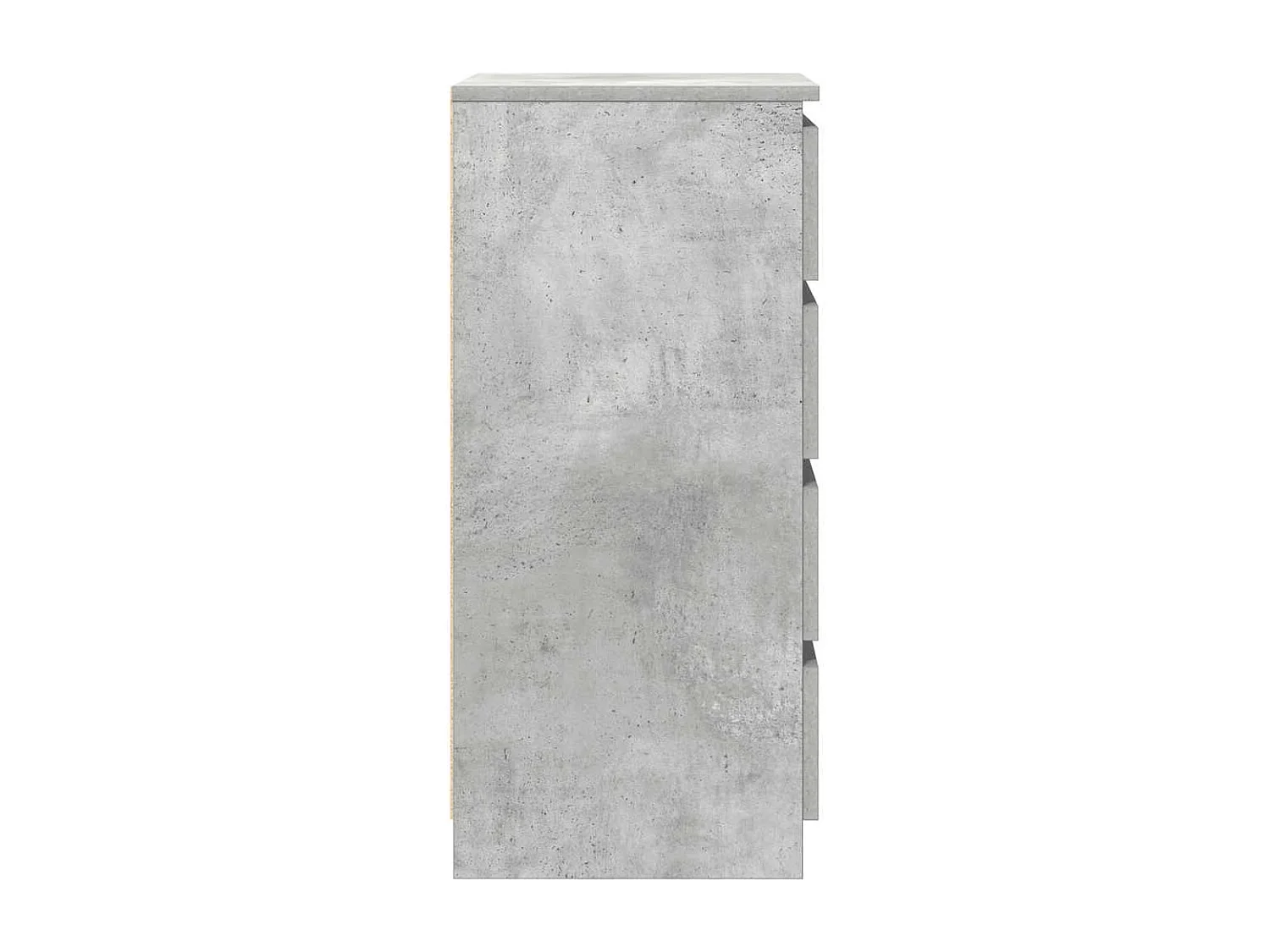 Buffet avec tiroirs gris béton 37,5x35x99 cm bois d'ingénierie