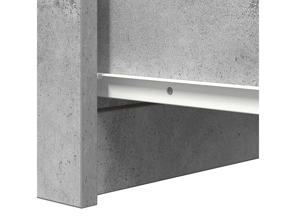 Buffet avec tiroirs gris béton 37,5x35x99 cm bois d'ingénierie