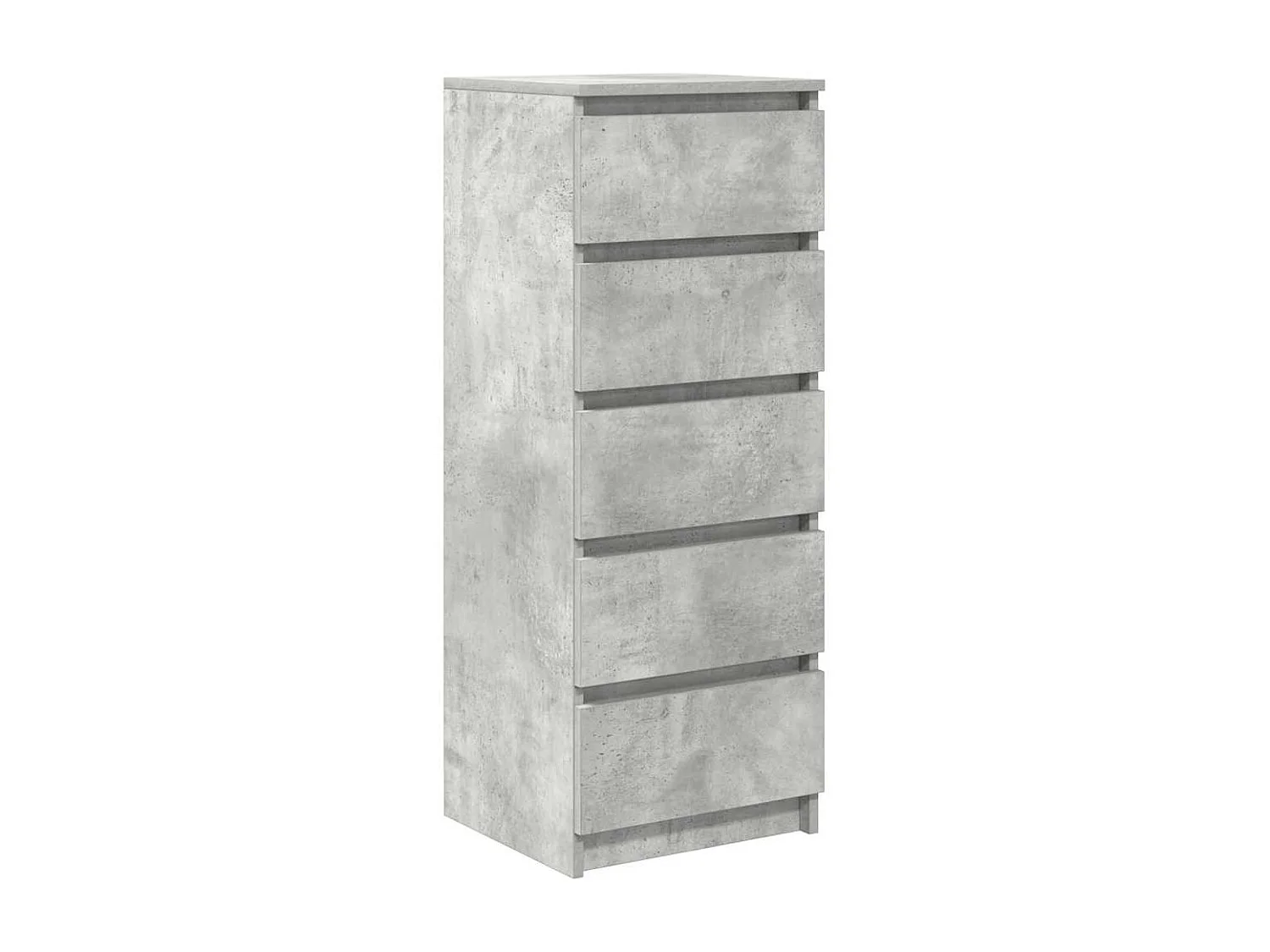 Buffet avec tiroirs gris béton 37,5x35x99 cm bois d'ingénierie