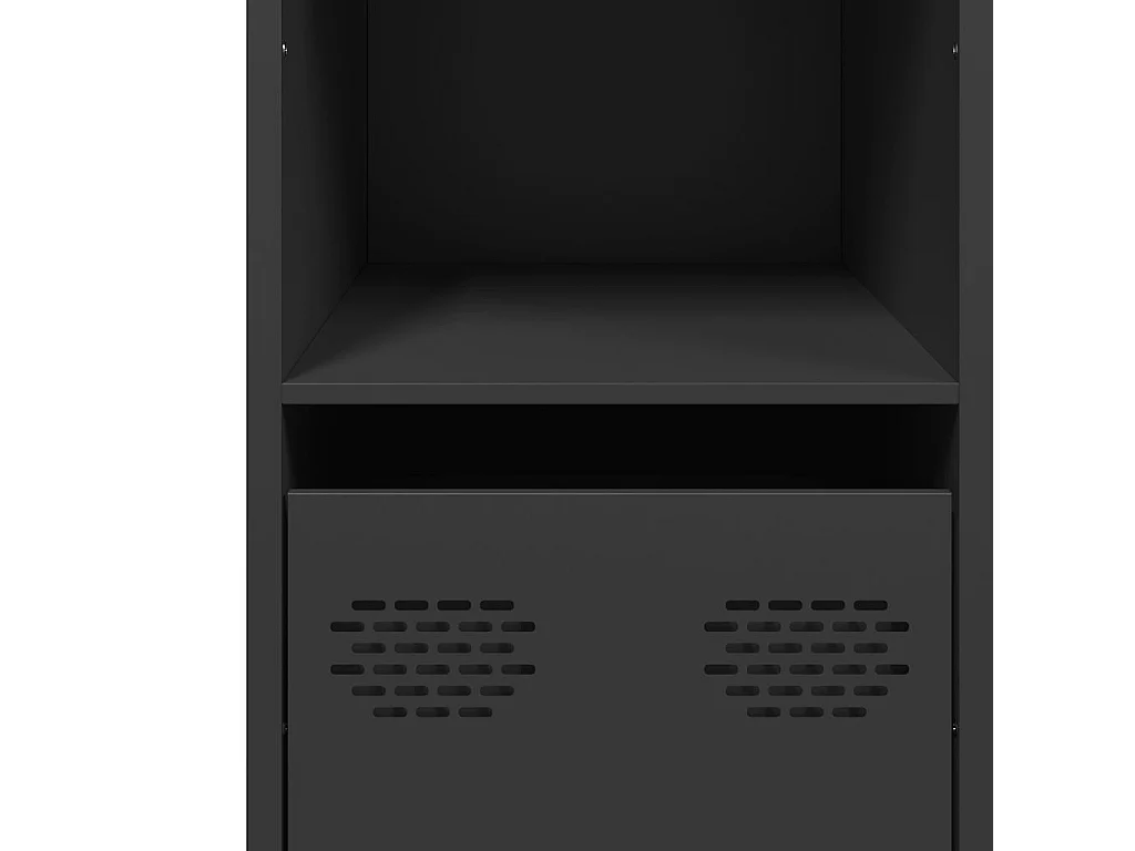 Buffet noir 101,5x39x73,5 cm acier laminé à froid