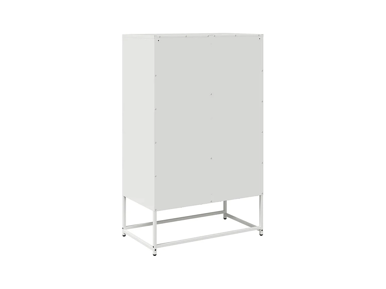 Buffet haut blanc 68x39x111,5 cm acier
