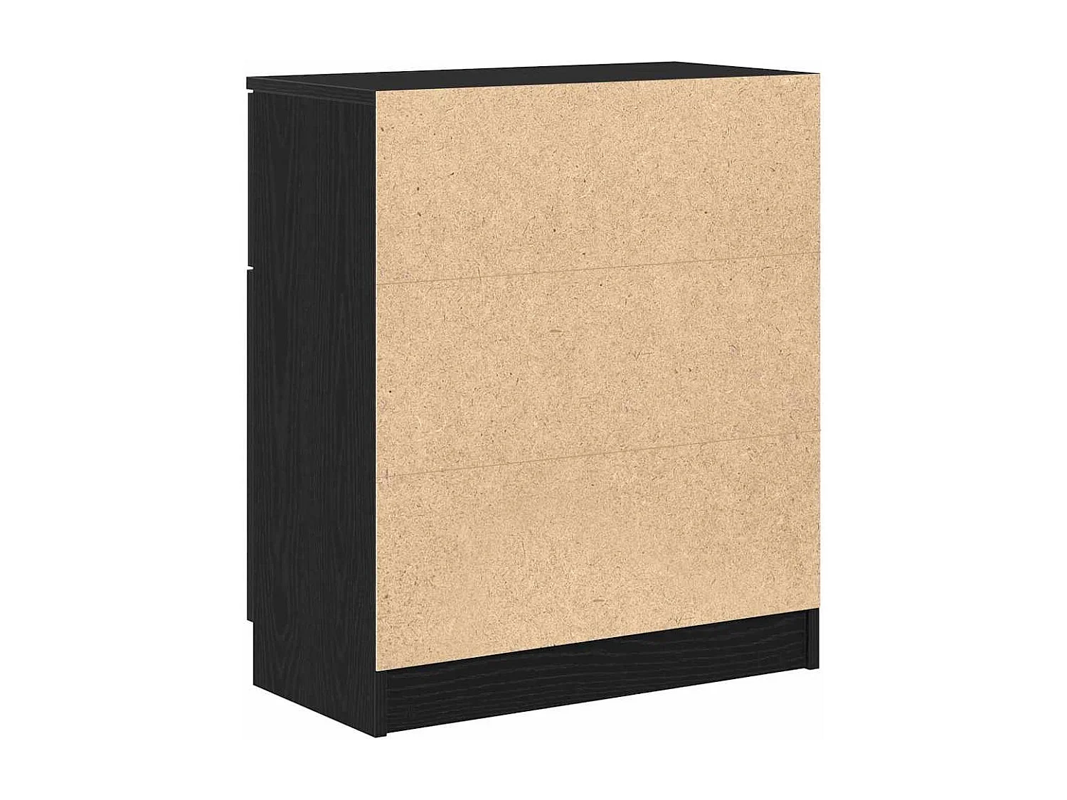 Vitrina con cajón Negro 60 x 30 x 70 cm Madera contrachapada