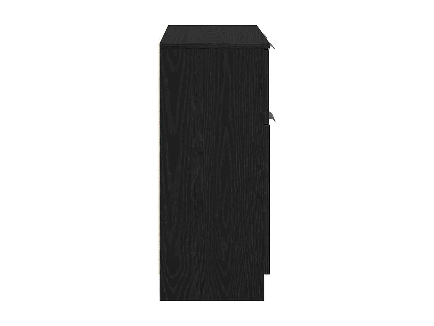 Vitrina con cajón Negro 60 x 30 x 70 cm Madera contrachapada