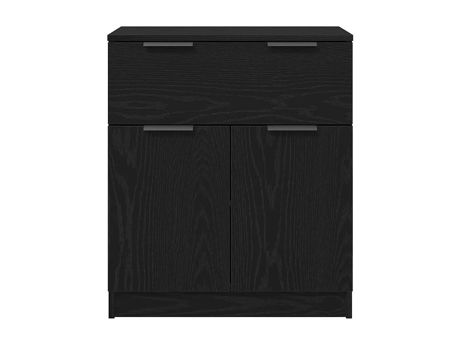 Buffet avec tiroir Noir 60 x 30 x 70 cm Bois d'ingénierie