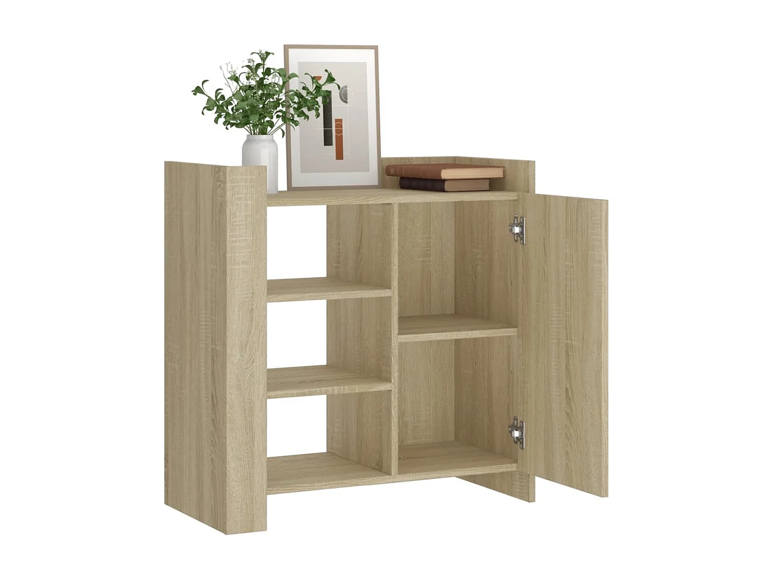 Buffet chêne sonoma 73,5x35x75 cm bois d'ingénierie