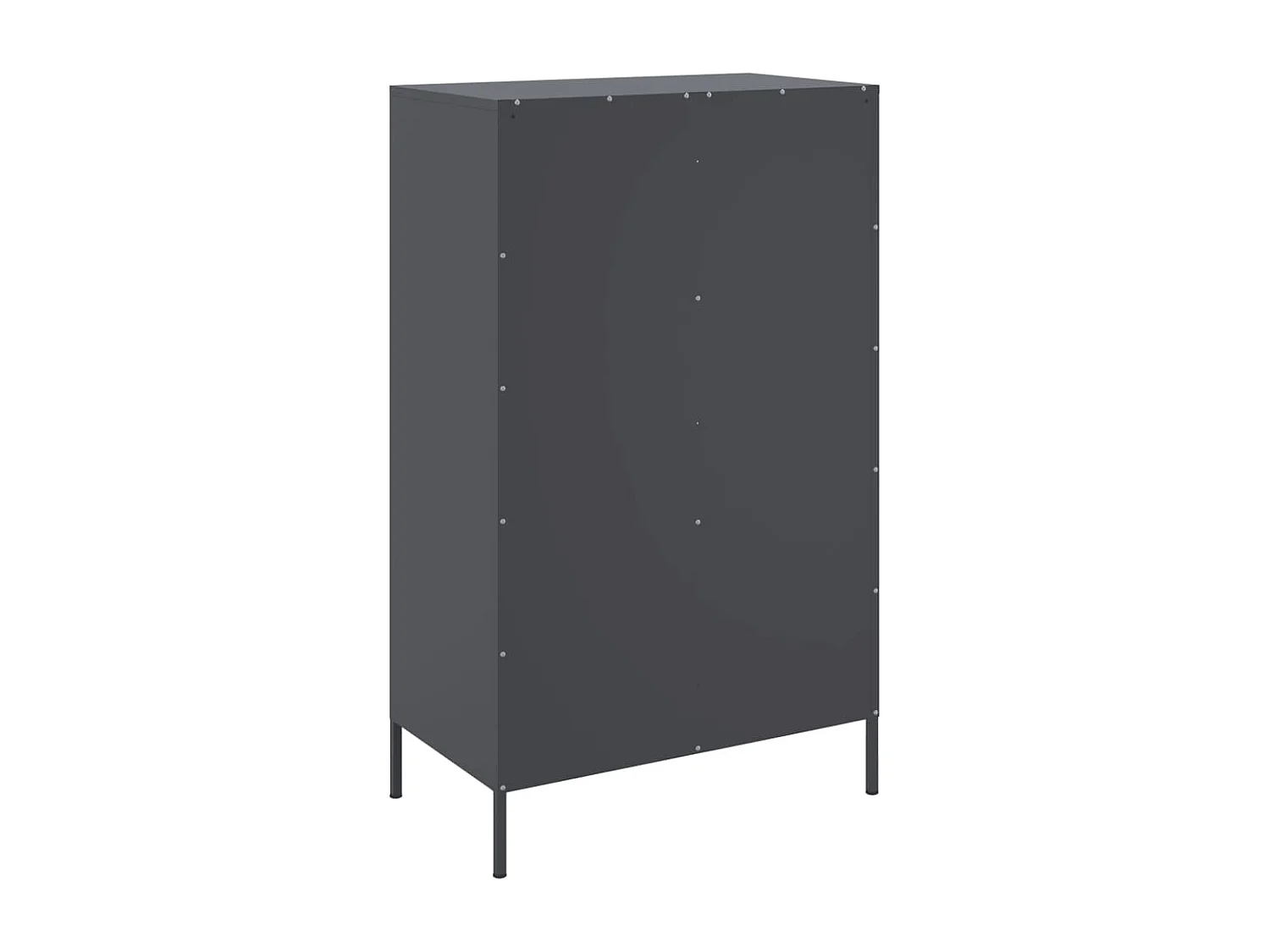 Buffet haut anthracite 68x39x113 cm acier