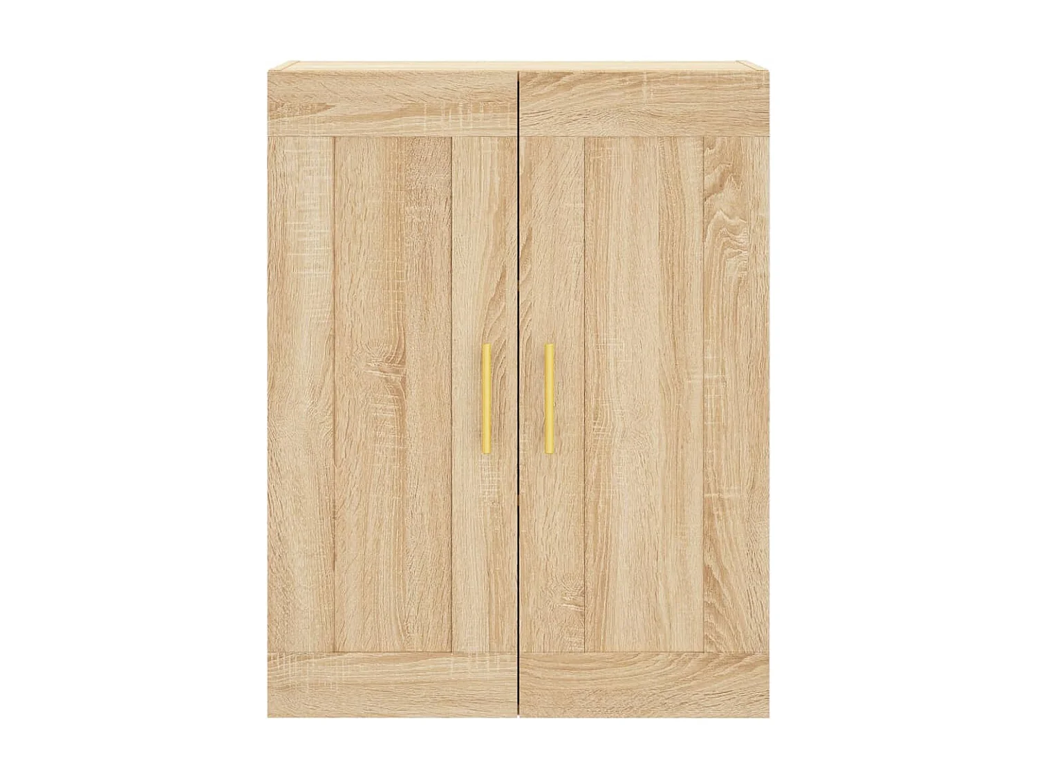 Aparador alto madera contrachapada color roble 69,5x34x180 cm