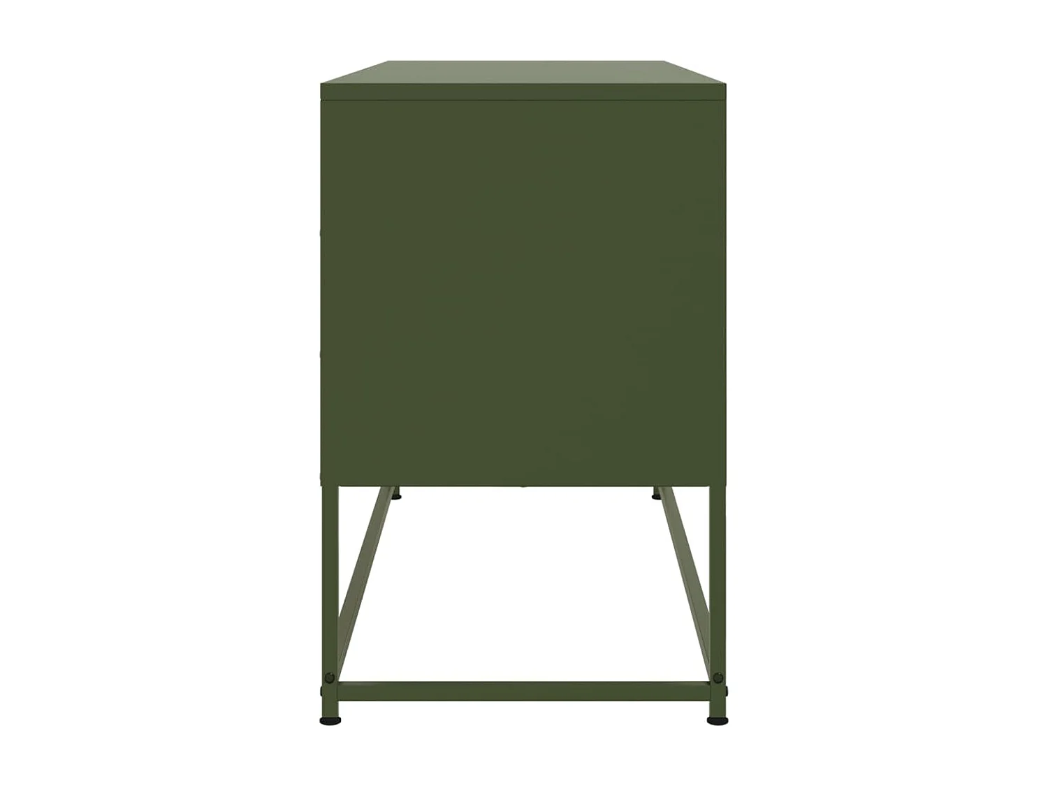 Buffet haut blanc 36x39x107 cm acier