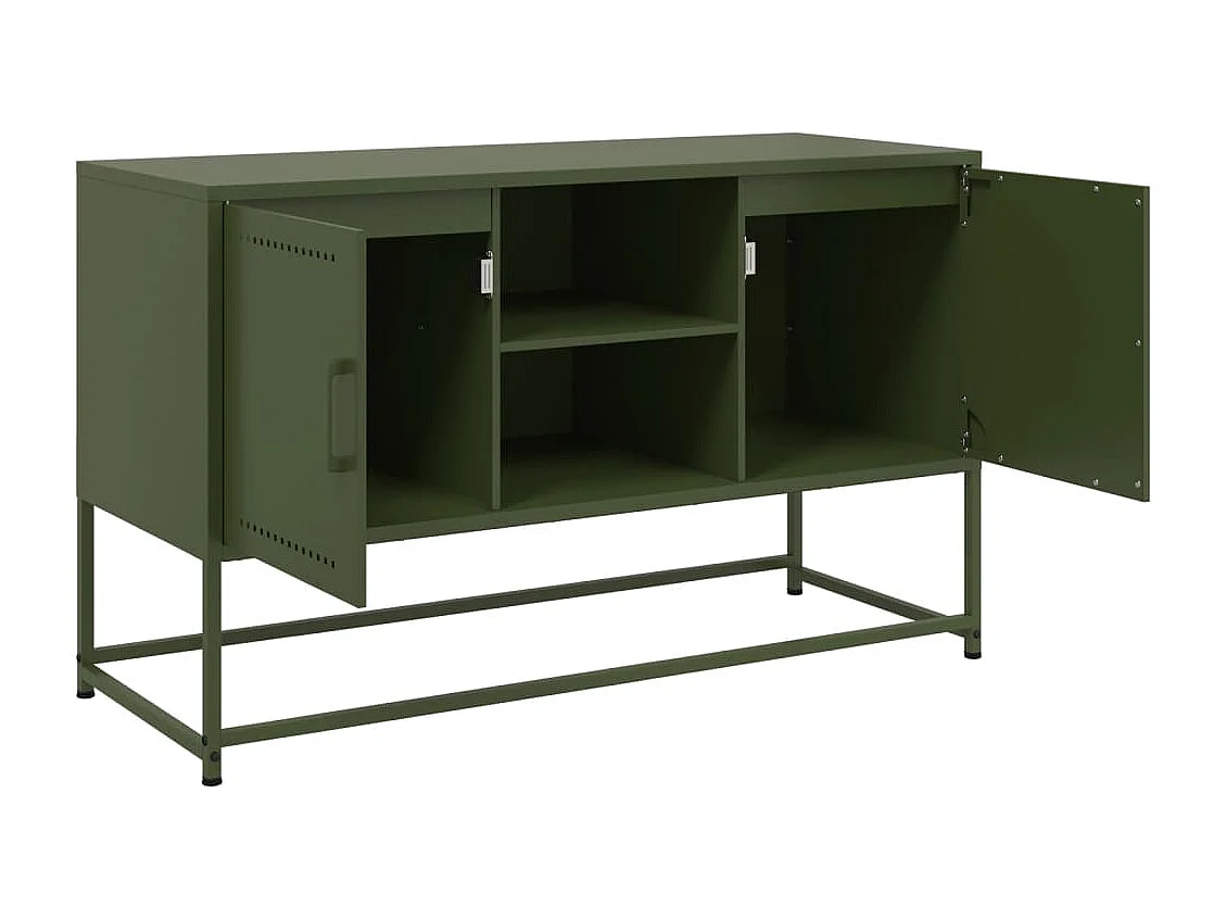 Buffet haut blanc 36x39x107 cm acier