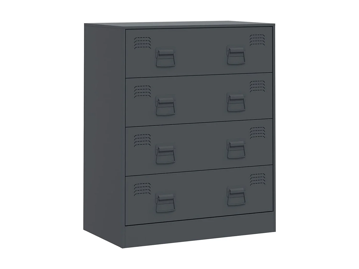 Buffet anthracite 67x39x83 cm acier