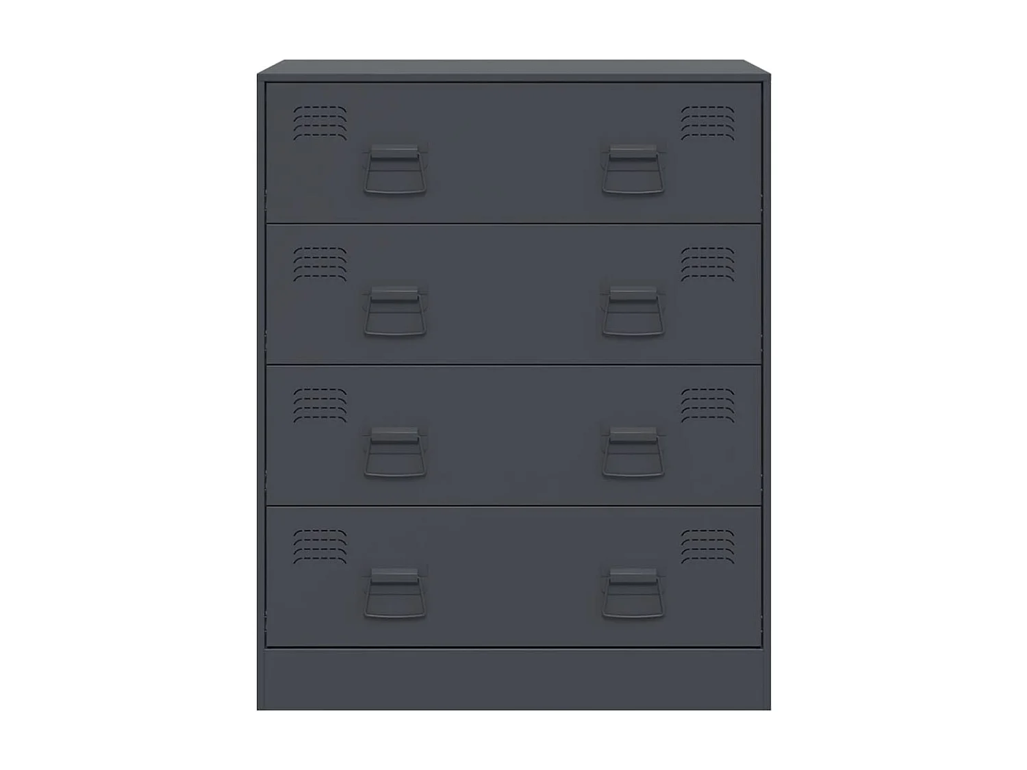 Buffet anthracite 67x39x83 cm acier