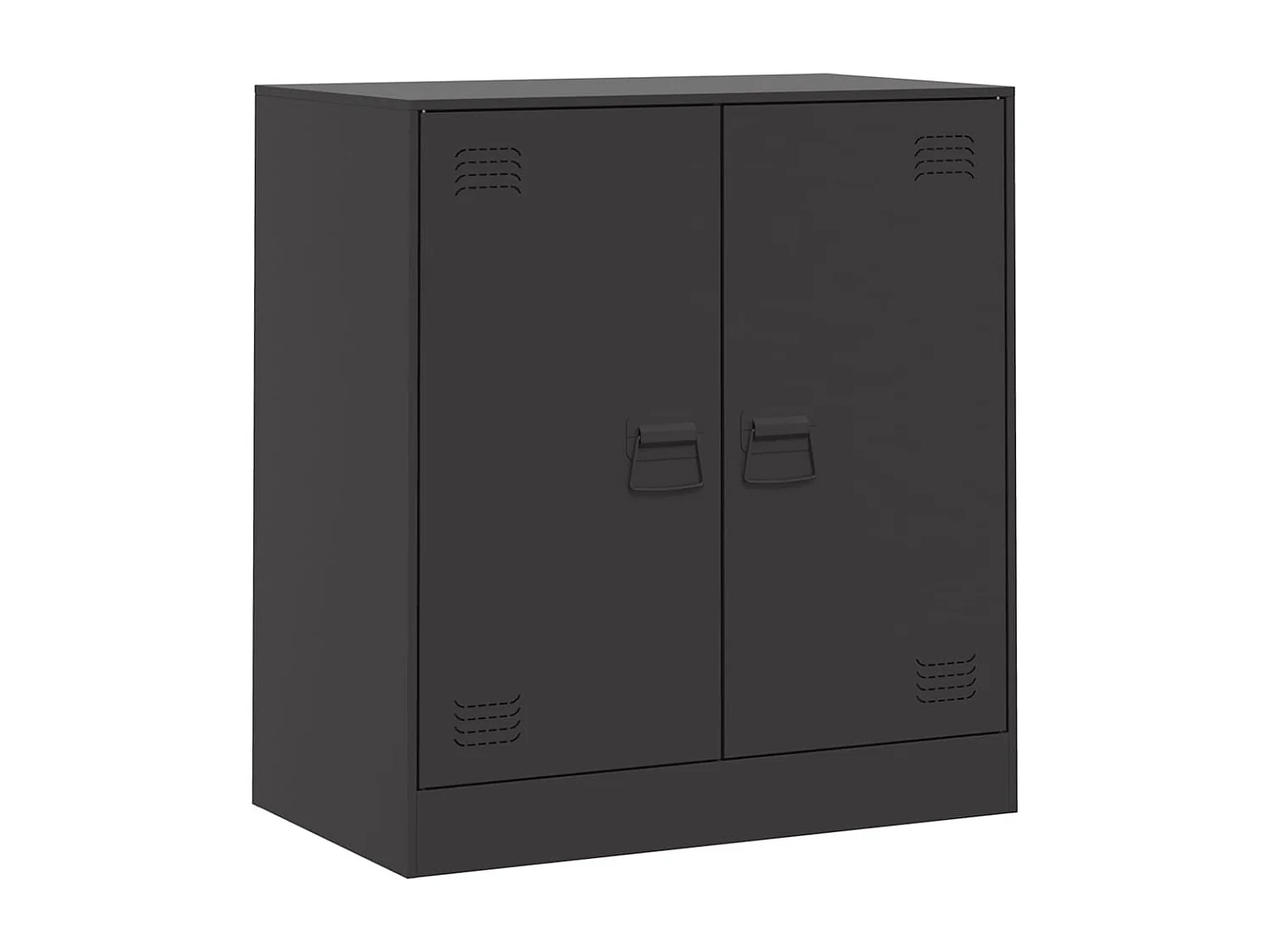 Buffet noir 67x39x73 cm acier