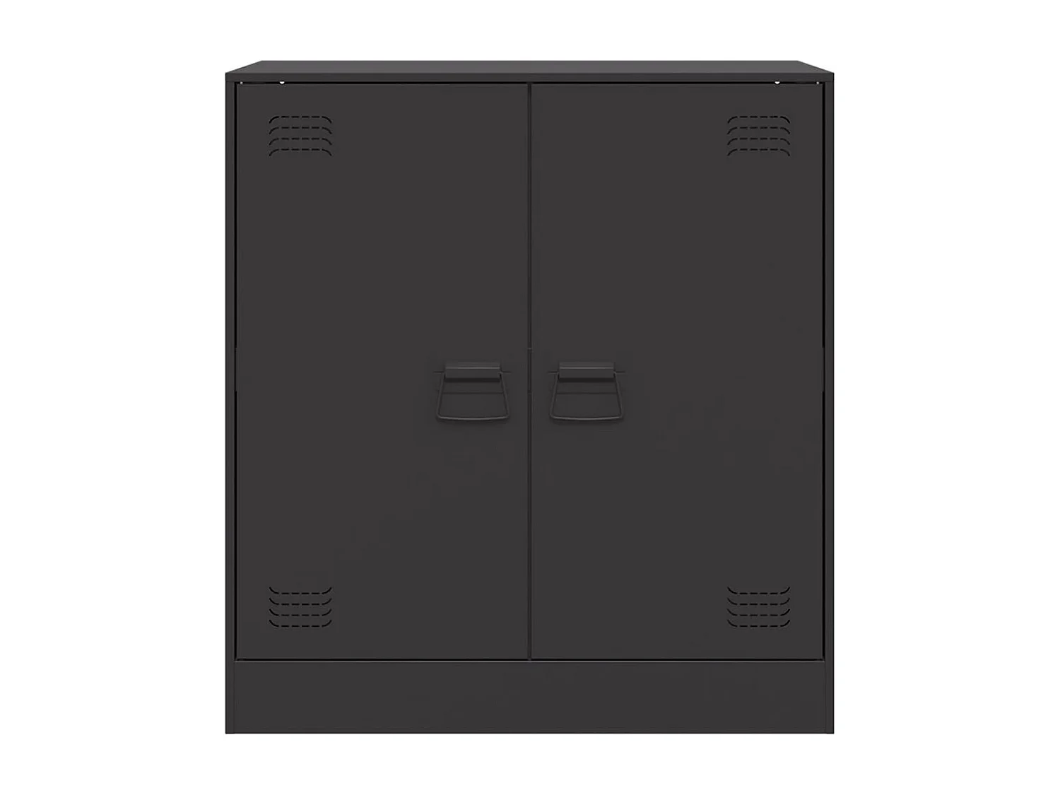 Buffet noir 67x39x73 cm acier