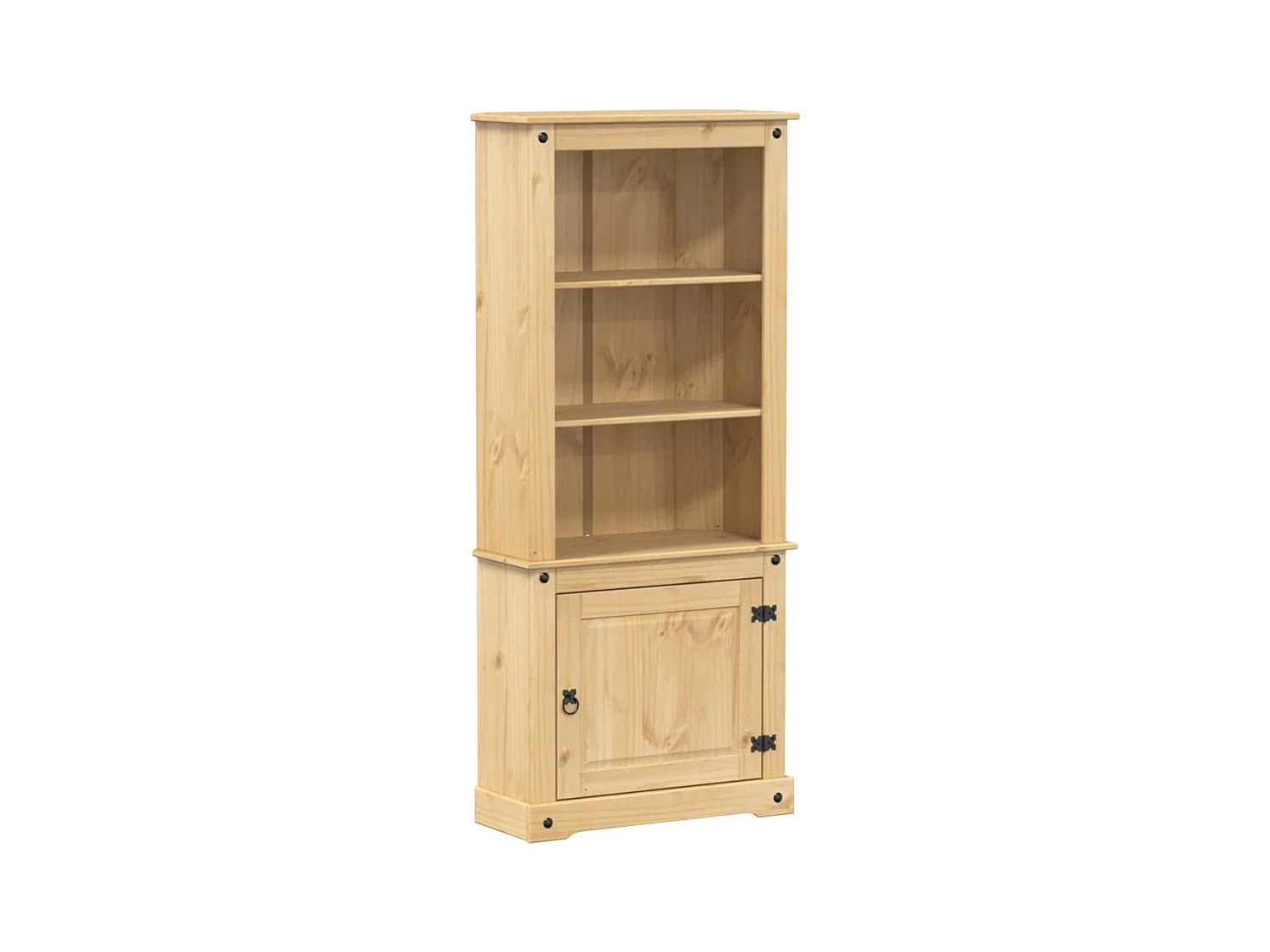Buffet haut Corona 74x38x170 cm bois de pin massif