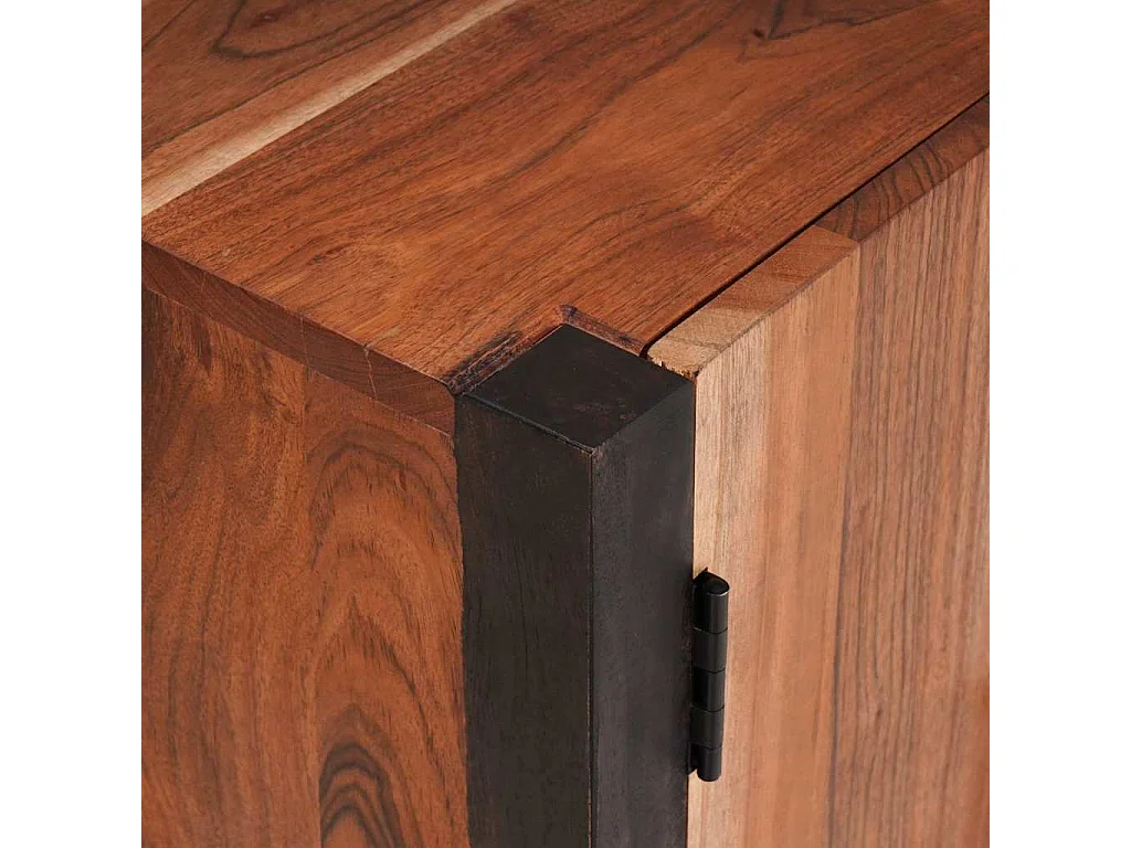 Buffet 3 pièces Marron 55 x 30 x 75 cm Bois d'acacia massif