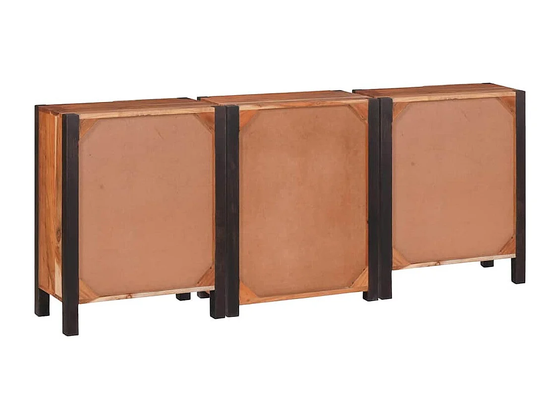 Buffet 3 pièces Marron 55 x 30 x 75 cm Bois d'acacia massif