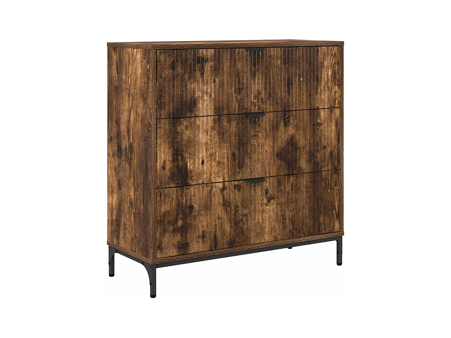 Vitrina Roble ahumado 79.5 x 33 x 82 cm Madera contrachapada