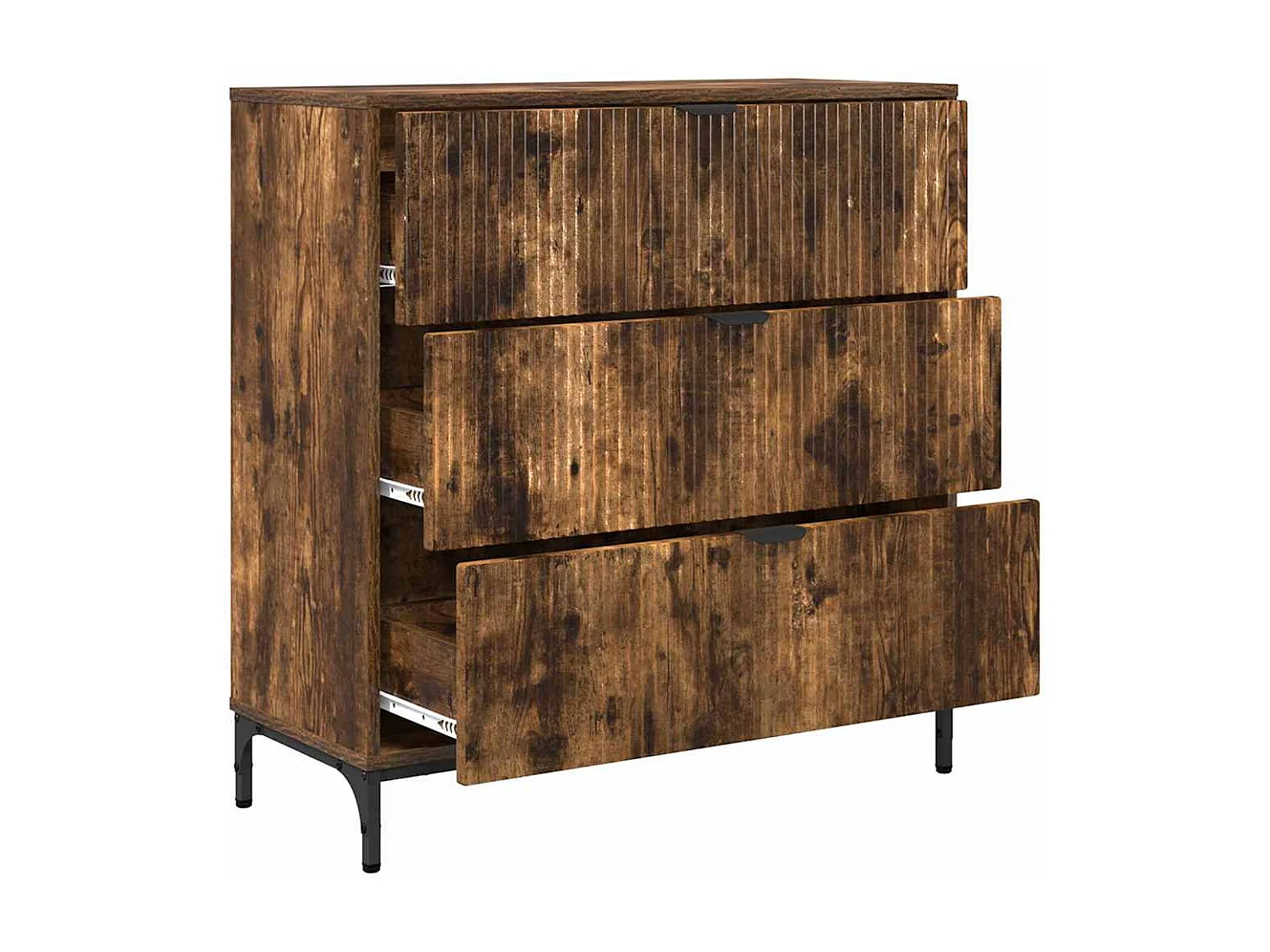 Buffet Carvalho fumado 79.5 x 33 x 82 cm Madeira processada