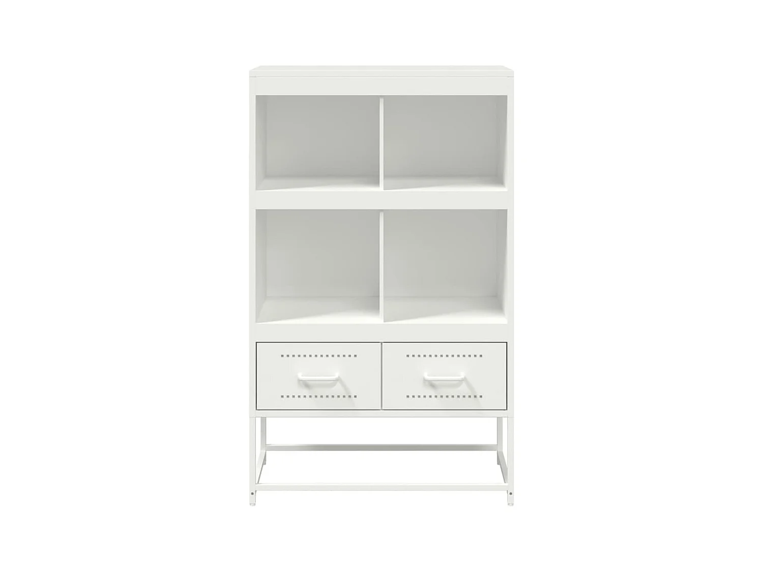 Buffet haut blanc 68x39x111,5 cm acier