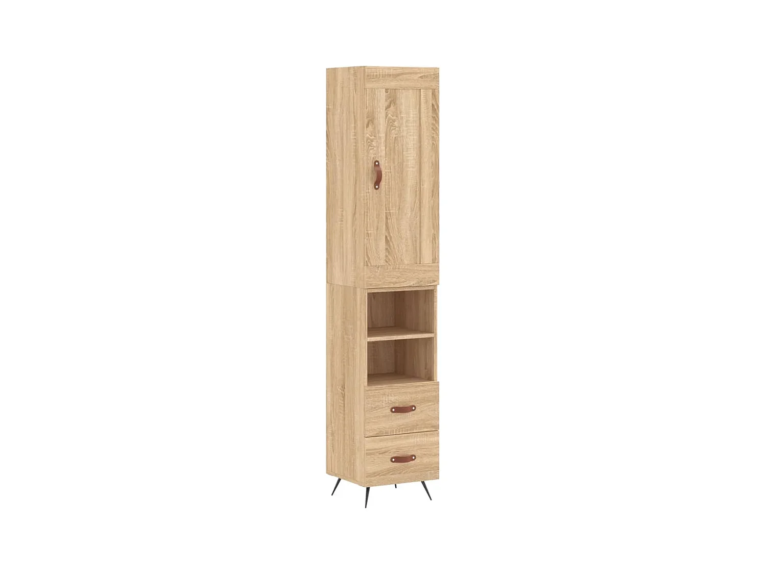Buffet haut Chêne sonoma 34,5x34x180 cm Bois d'ingénierie