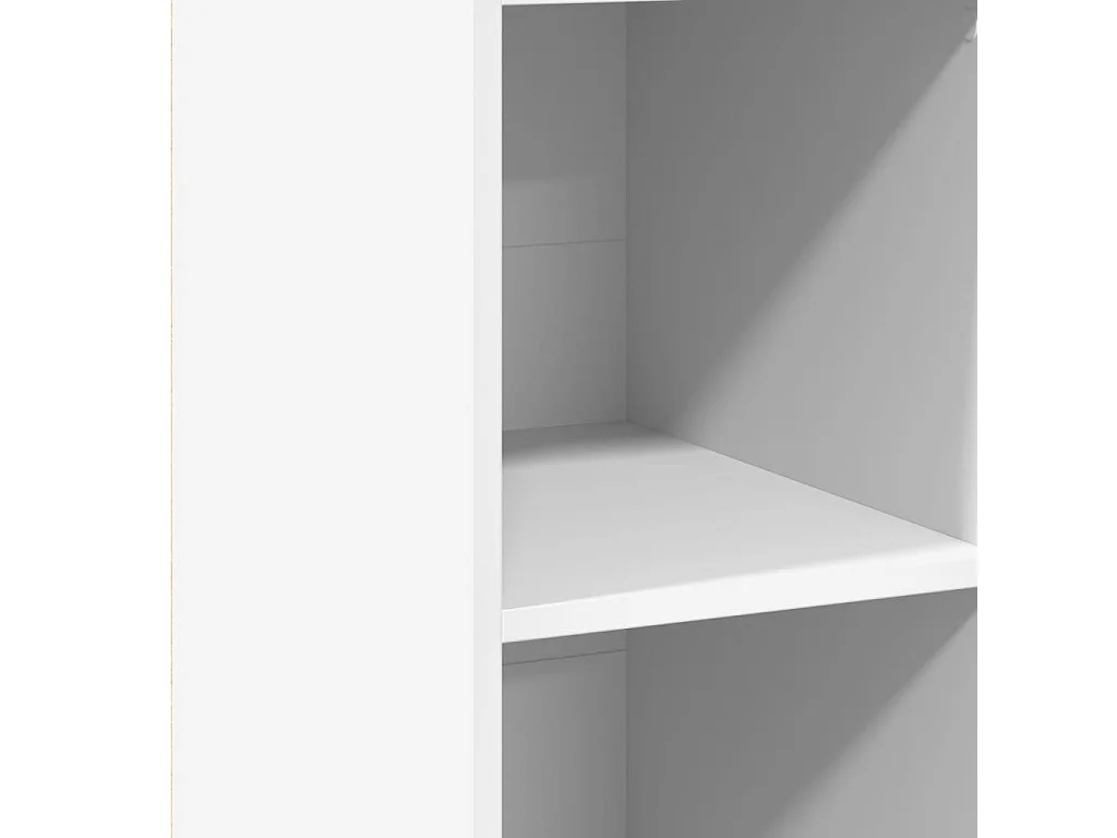 Aparador alto madera de ingeniería blanco 30x41x124 cm