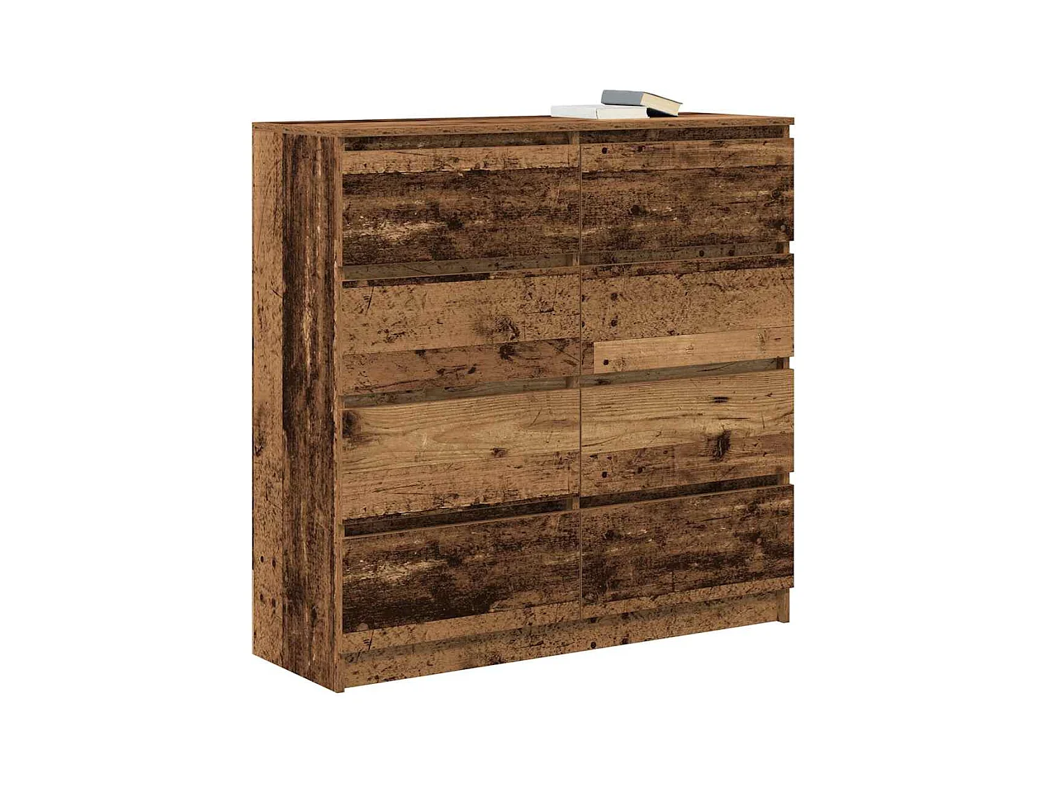 Buffet vieux bois 100x35x99 cm bois d'ingénierie