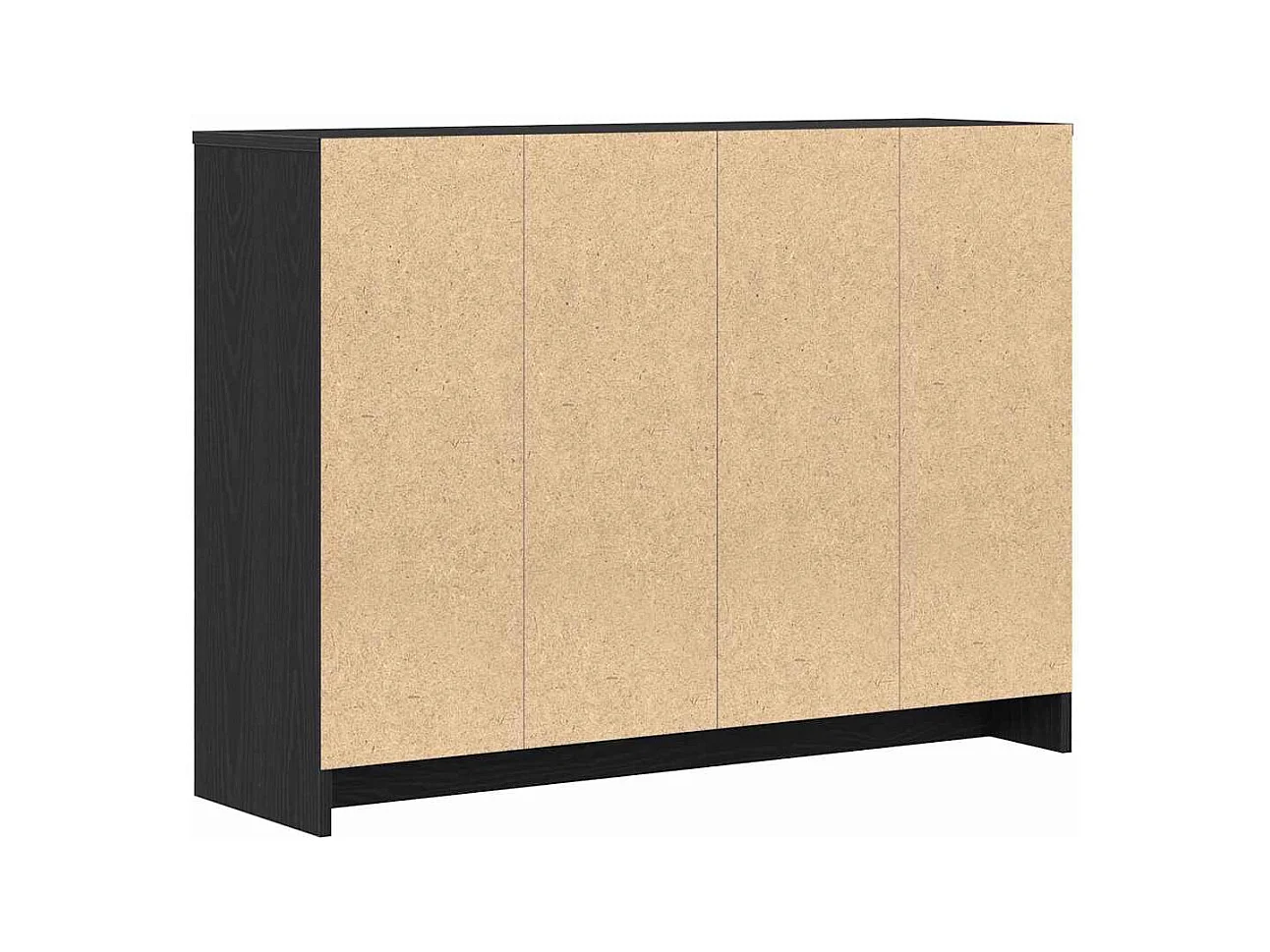 Buffet Noir 102 x 33 x 75 cm Bois d'ingénierie