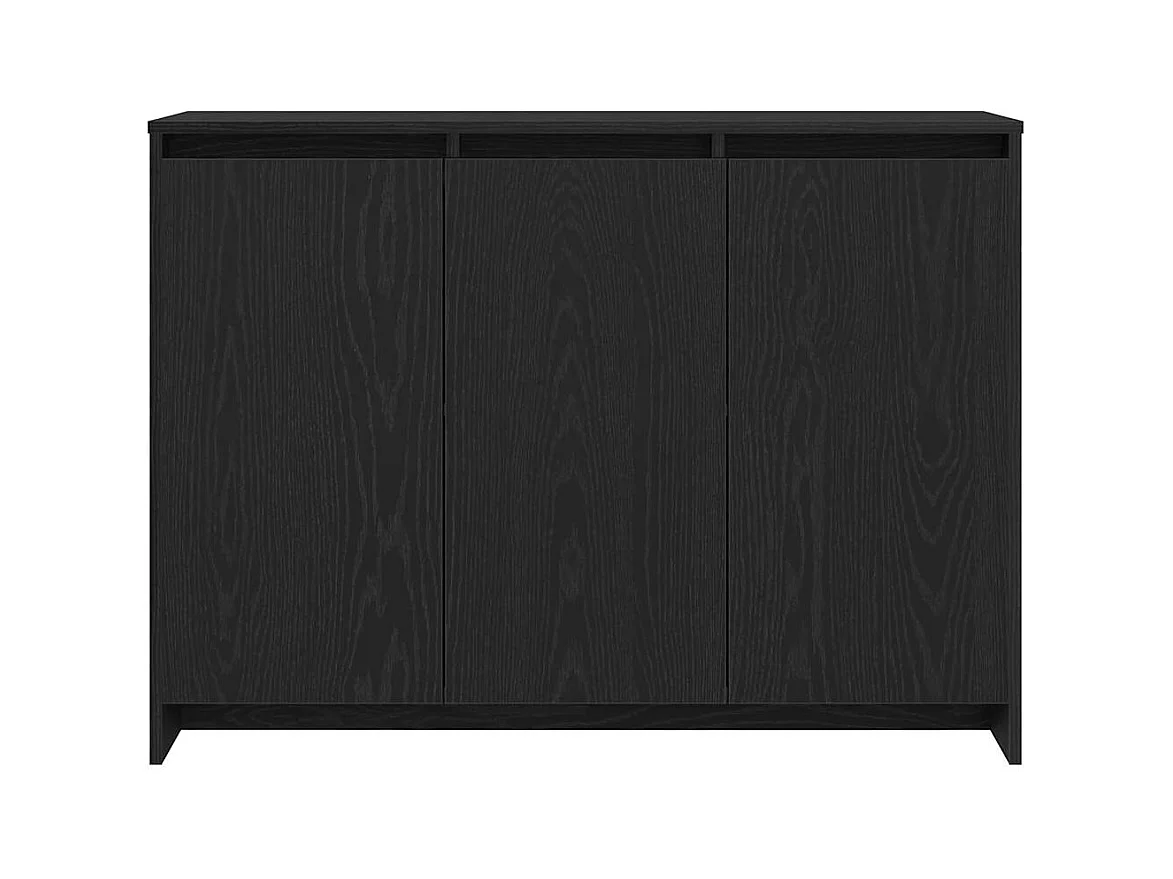 Buffet Noir 102 x 33 x 75 cm Bois d'ingénierie